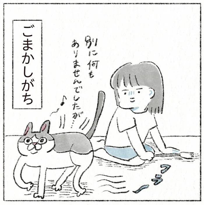 失敗はなかったことに！なんでもない振りでごまかす猫
