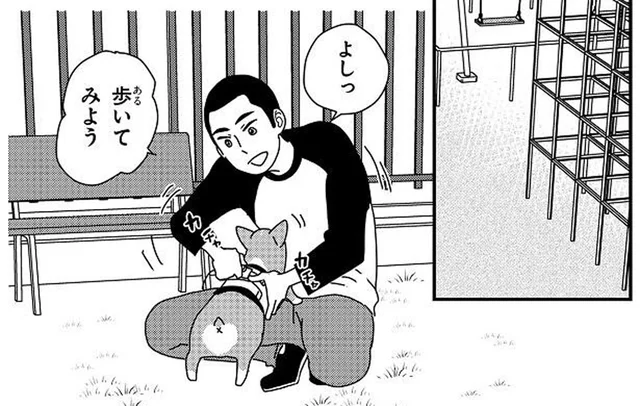 あれれ！前に進まない!?思ってたのと違った子犬のおさんぽデビュー