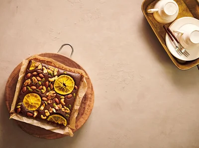 バレンタインの応援ができるかも！と作った「オレンジブラウニー」