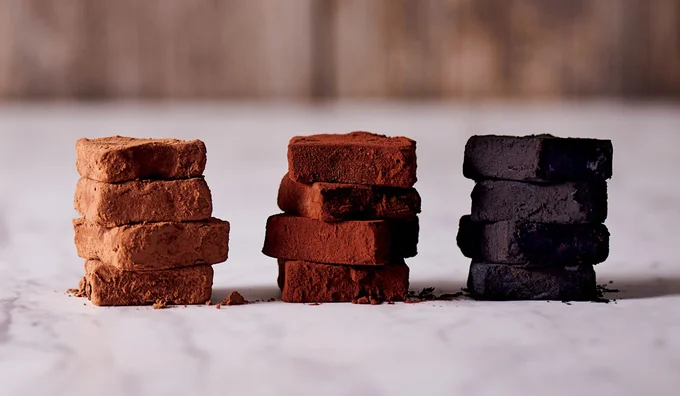 このシンプルな見た目と素朴な味がいいんです「絶品生チョコ」