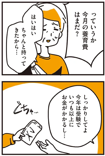 っていうか今月の養育費はまだ？