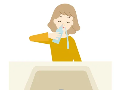 朝、歯を磨くタイミングで鼻うがいもする