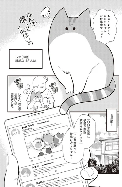  「レオとシロウのドタバタ猫日記」より