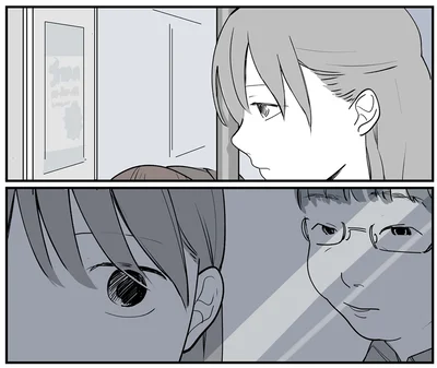 ガラスに映るのは…