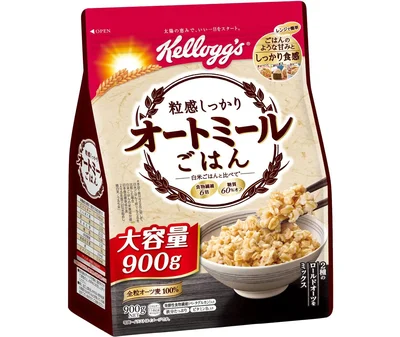 ケロッグ 粒感しっかり オートミールごはん 900g 発酵性 食物繊維