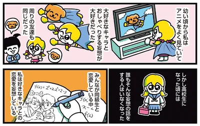 好きなキャラとの恋愛を妄想