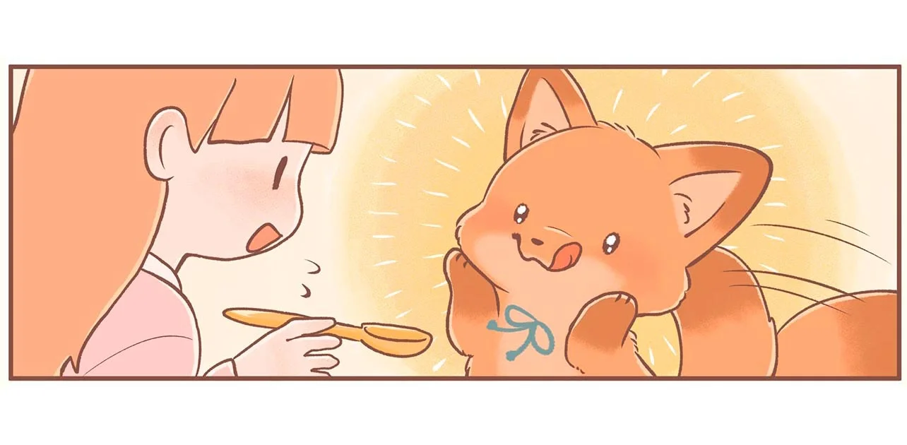 味見係になったきつねちゃん。料理が美味しすぎてついつい!? - レタス