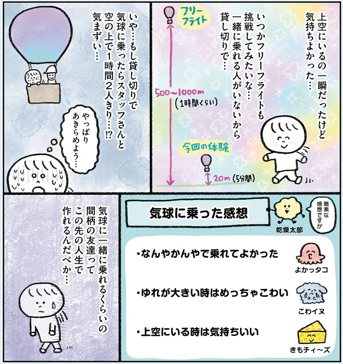 上空にいるの一瞬だったけど気持ちよかった…