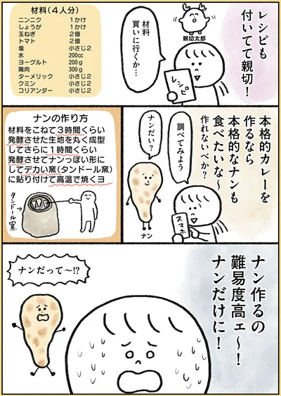 レシピも付いてて親切！