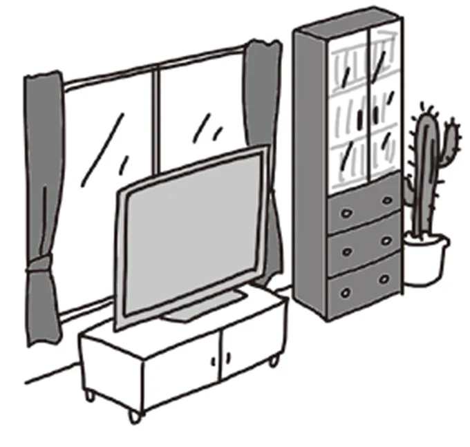 揺れによって窓ガラスにあたり割れることも