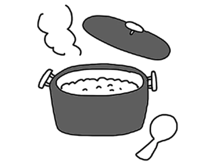 平常時、1度は鍋で炊飯しておこう