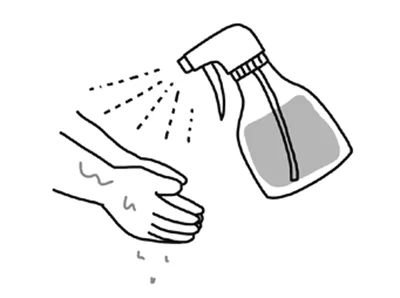 霧吹きスプレーが優秀