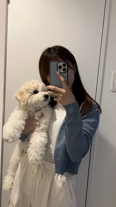 ラクラク抱っこできた子犬の頃（⇒次へ）