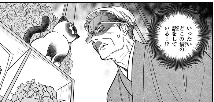 キャラ変わってる!? 近所の花屋にいたのは見覚えのある野良猫だが