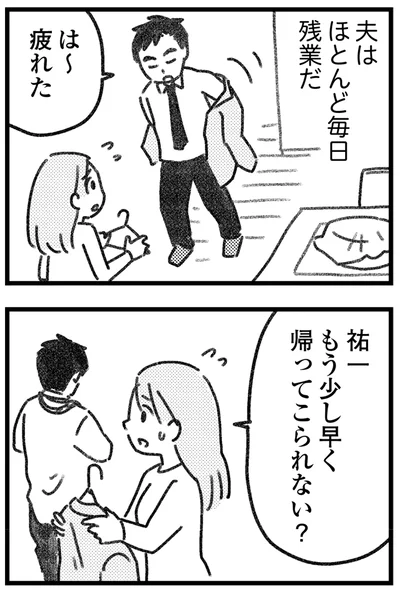夫はほとんど毎日残業だ