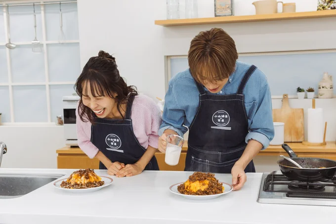ご飯の量がまだ1人前だと信じきれない小山さん