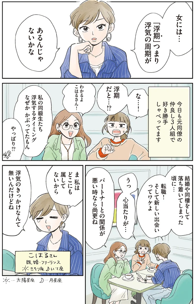 パートナーとの関係が悪い時なら尚更ね