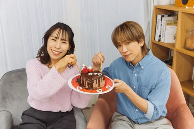 大胆にホールのままいただきます♪