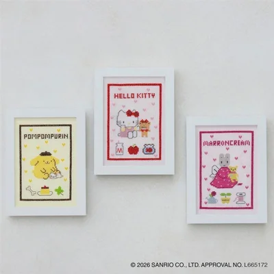 サンリオキャラクターズ クロスステッチ［いつもいっしょのお友だちシリーズ］