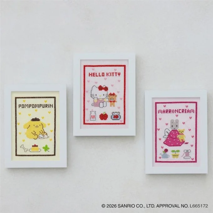 サンリオキャラクターズ クロスステッチ［いつもいっしょのお友だちシリーズ］