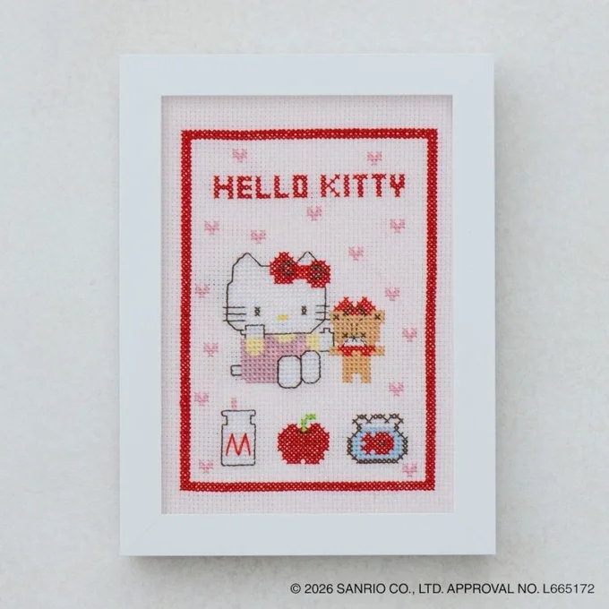 サンリオキャラクターズ クロスステッチ［いつもいっしょのお友だち／ハローキティ］ 