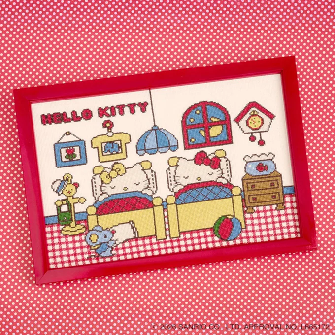 サンリオキャラクターズ クロスステッチキット [ ハローキティ レトロ 70s ]  