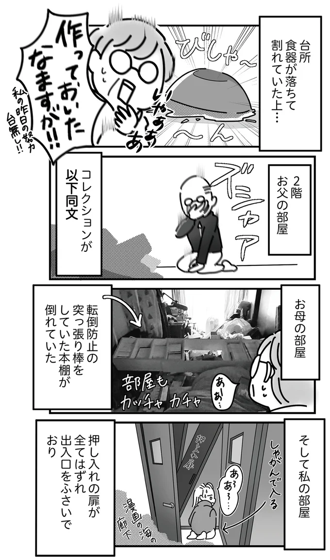 各々の部屋の状況