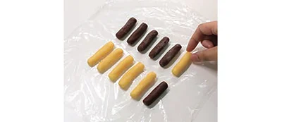 中心の芯の部分をしっかり冷やしておく