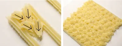 シート状のニット模様をつくる