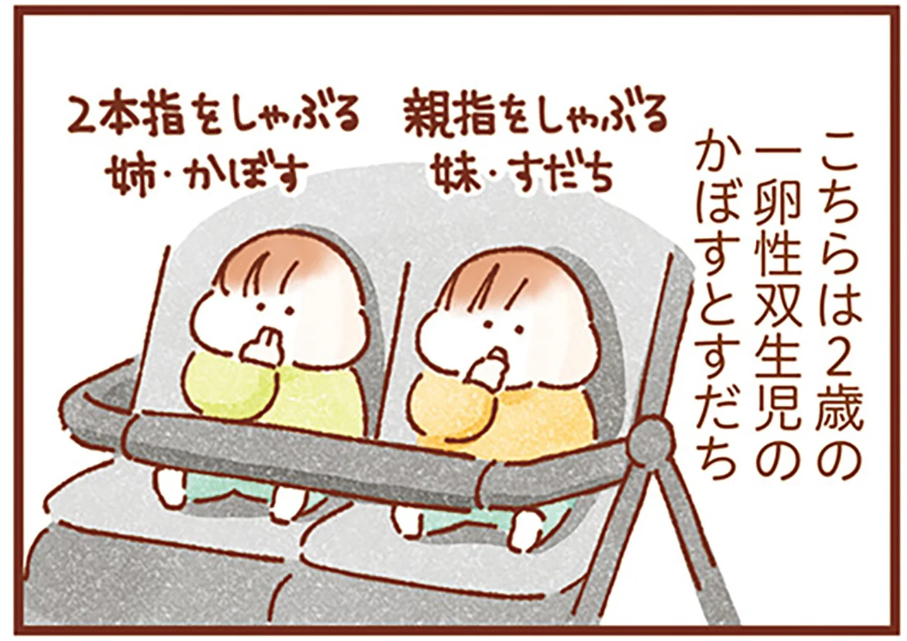 性格は正反対、でもとっても仲良し!一卵性双生児姉妹とのにぎやかな毎日/双子育児、ちょっぴり詰んでます!(1) - レタスクラブ