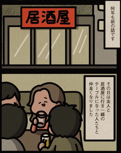 友人と居酒屋に行き