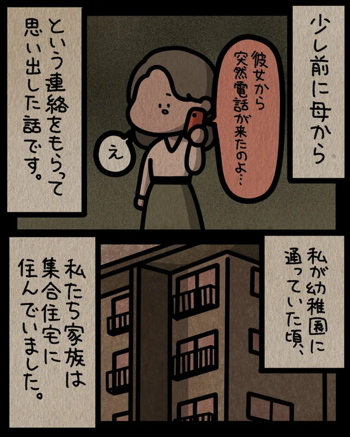 集合住宅に住んでいました