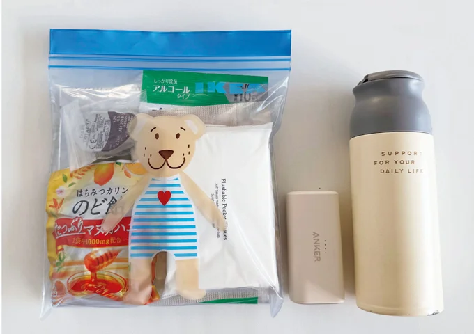 奥村さんの場合：トータル200g（マイボトルを除く）