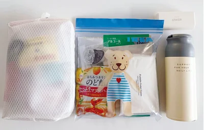 奥村さんの場合：トータル400g（マイボトルを除く）