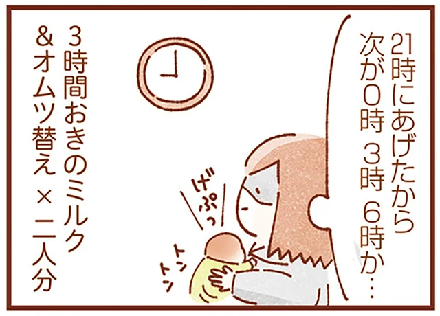 3時間おきのミルクとオムツ替え×2人分！夫婦で乗り越えた双子の新生児期