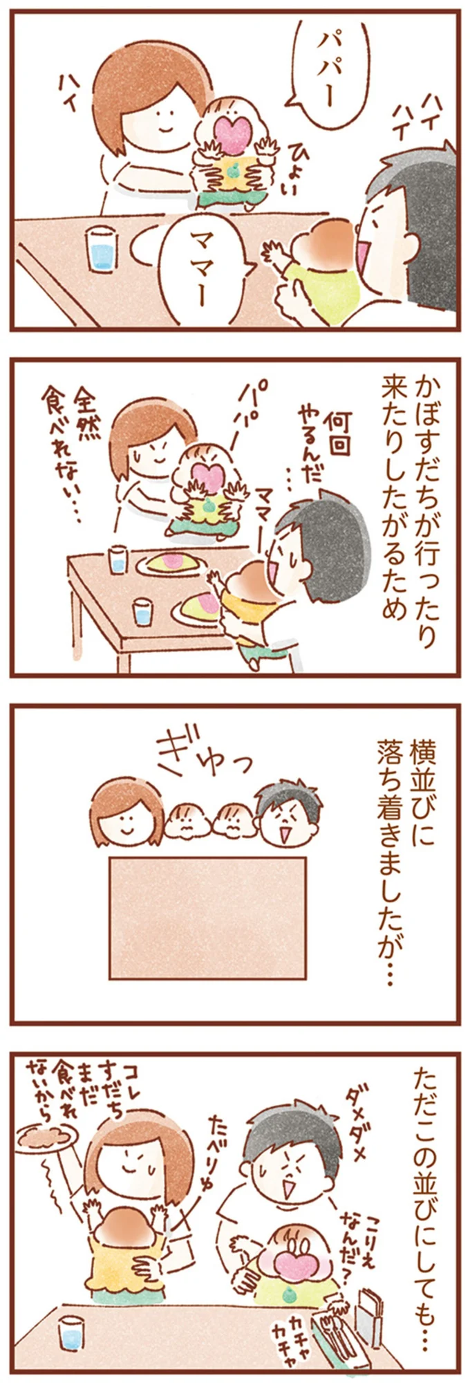 横並びに落ち着きましたが…