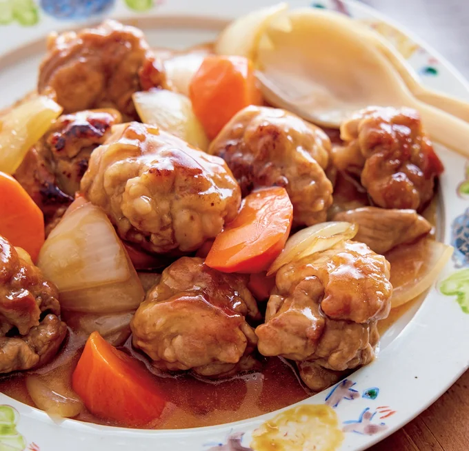 豚こまだんごの酢豚