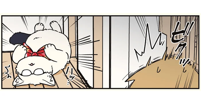 「居心地が良くて」深夜の廊下でごろ寝する巨大な猫に困惑