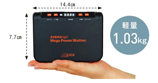 小型、軽量で持ち運びもラクラク