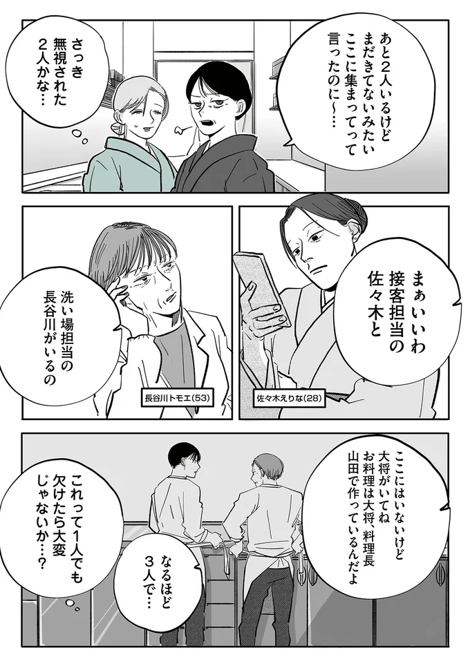 これって1人でも欠けたら大変じゃないか…？