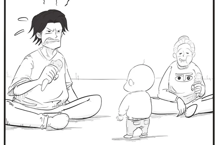 「これはまずいっ！」子どもがアイスを欲しがらないように演技していたら