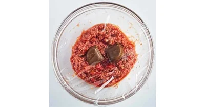 煮込んだようなキーマカレーの工程