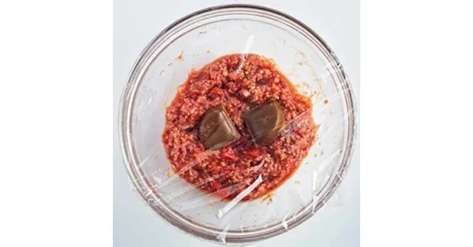 煮込んだようなキーマカレーの工程