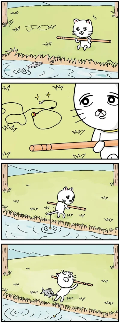 『貴重な棒を持つネコ』より