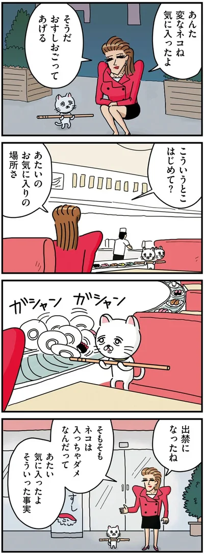 『貴重な棒を持つネコ』より