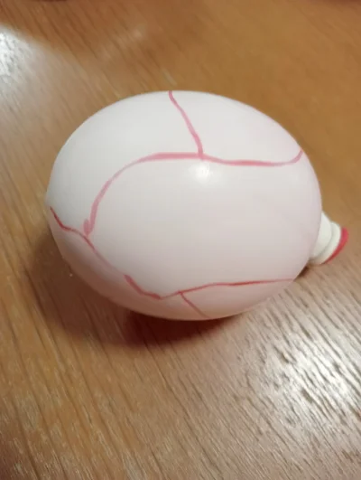 風船を二重にして作った浮袋▶バズった実際のポストはこちら（⇒次へ）