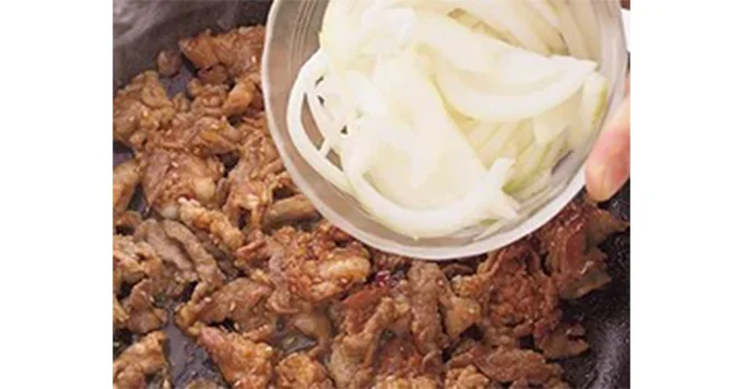 豚肉のプルコギ風の工程