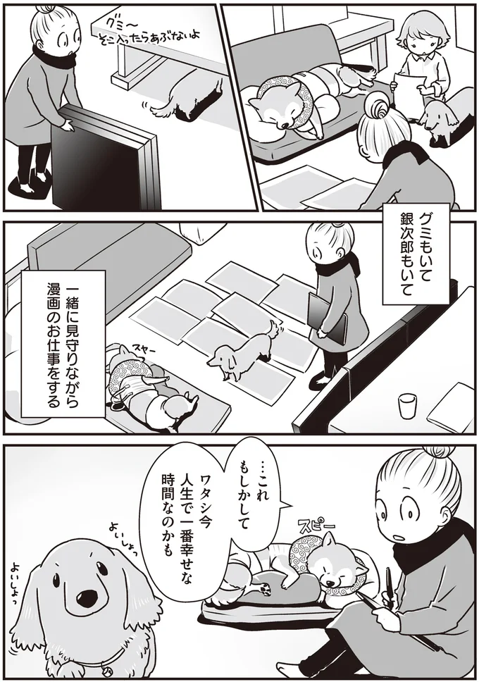 『何度でも言うね、大好きだよ 愛犬グミと銀次郎と過ごした日々』より