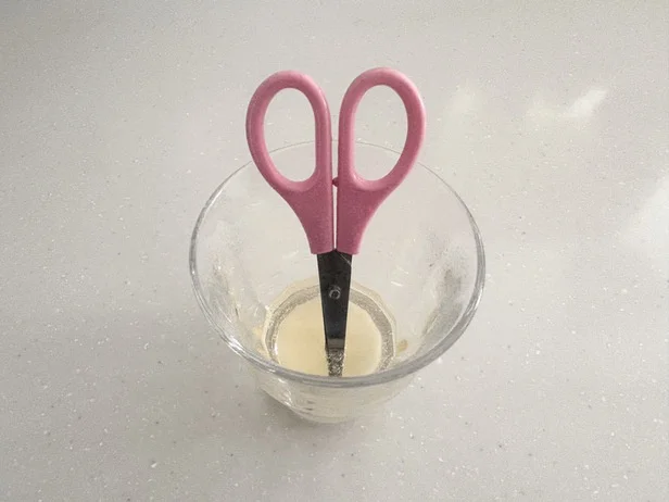 泡立ったら10秒浸け置き（▶次へ）