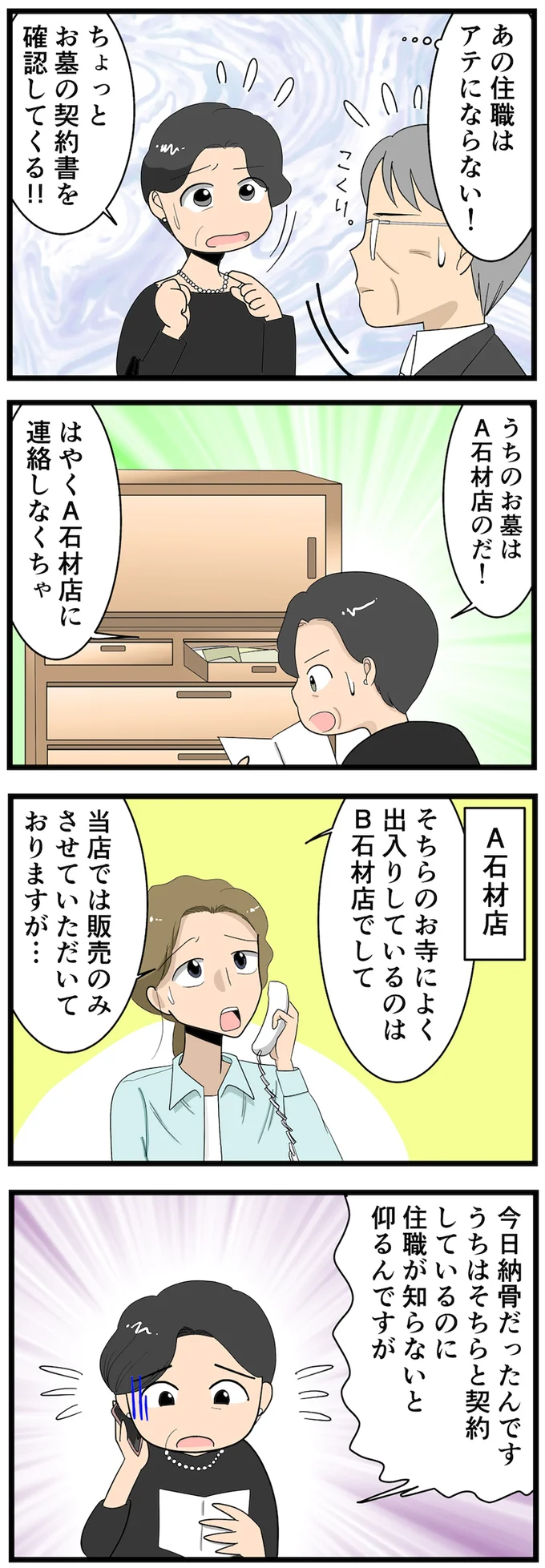 お墓の契約書を確認すると